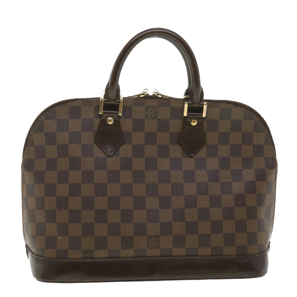 LOUIS VUITTON Damier Ebene Alma Hand Bag N51131 LV Auth 38661 - Picture 2 of 10